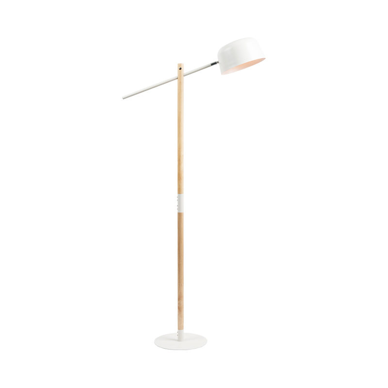 Noordse vaste houten vloerlamp
