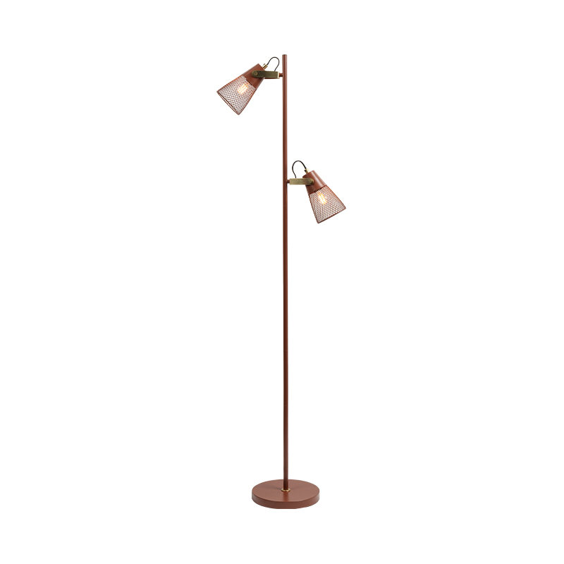Industriële stijl smeedijzeren metalen vloerlamp