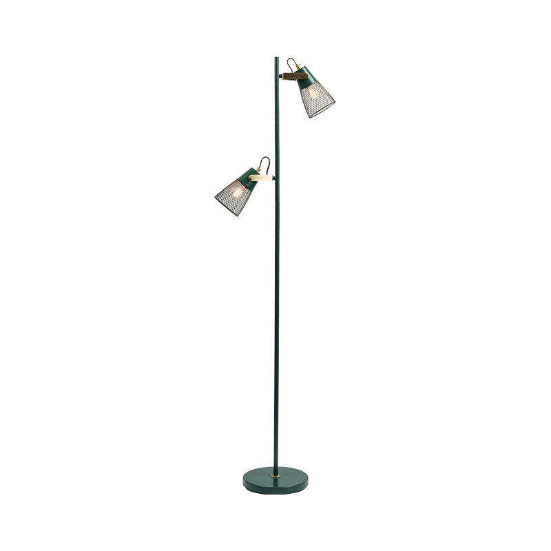 Industriële stijl smeedijzeren metalen vloerlamp