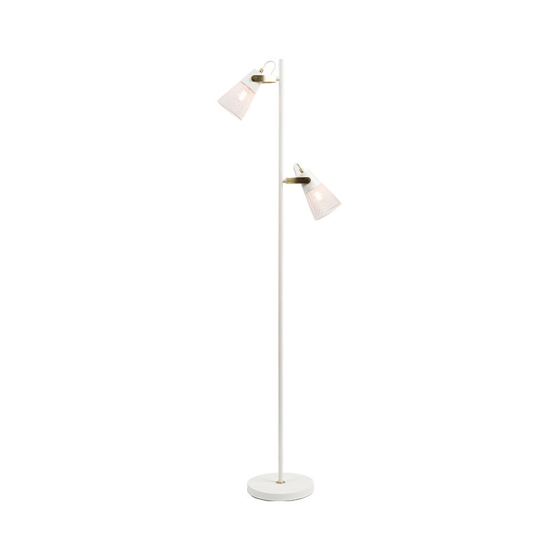 Industriële stijl smeedijzeren metalen vloerlamp