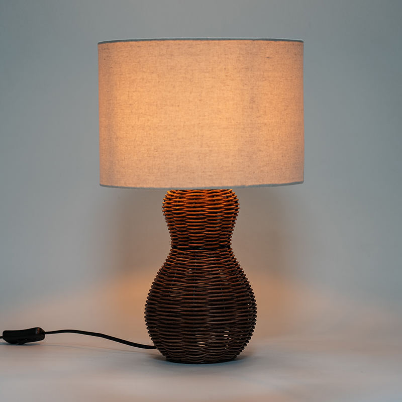 Handgemaakte rattan kunsttafellamp