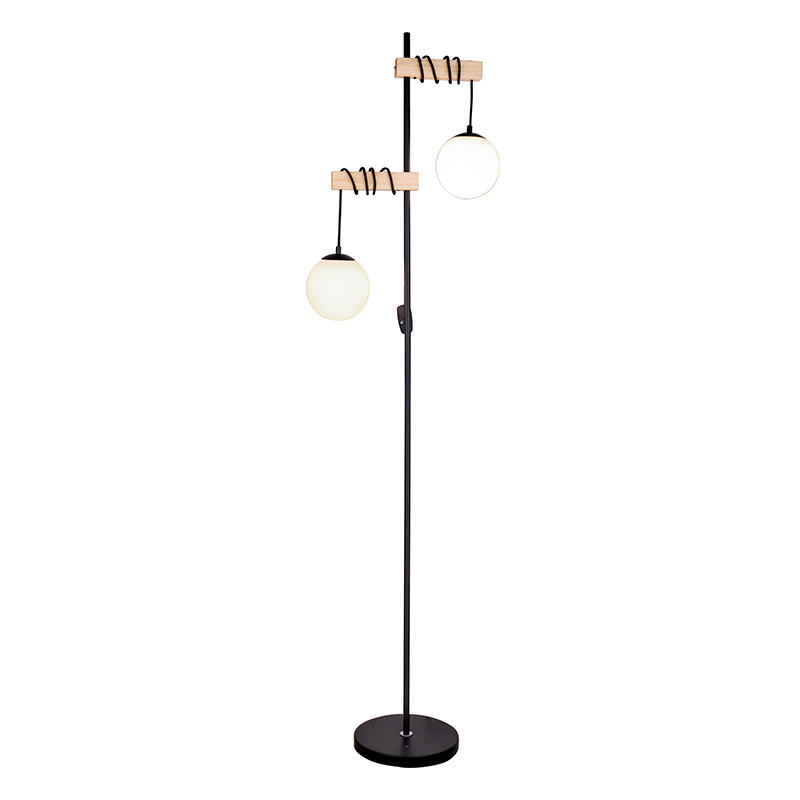 Lamp met dubbele bal kabelbloem