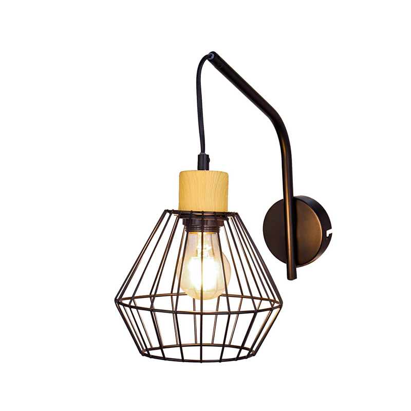 Amerikaanse ijzeren wandlamp
